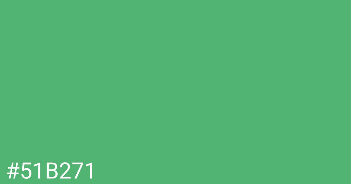 Hex color #51b271 graphic