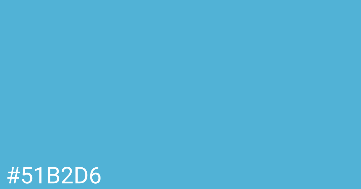 Hex color #51b2d6 graphic