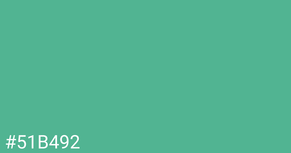 Hex color #51b492 graphic