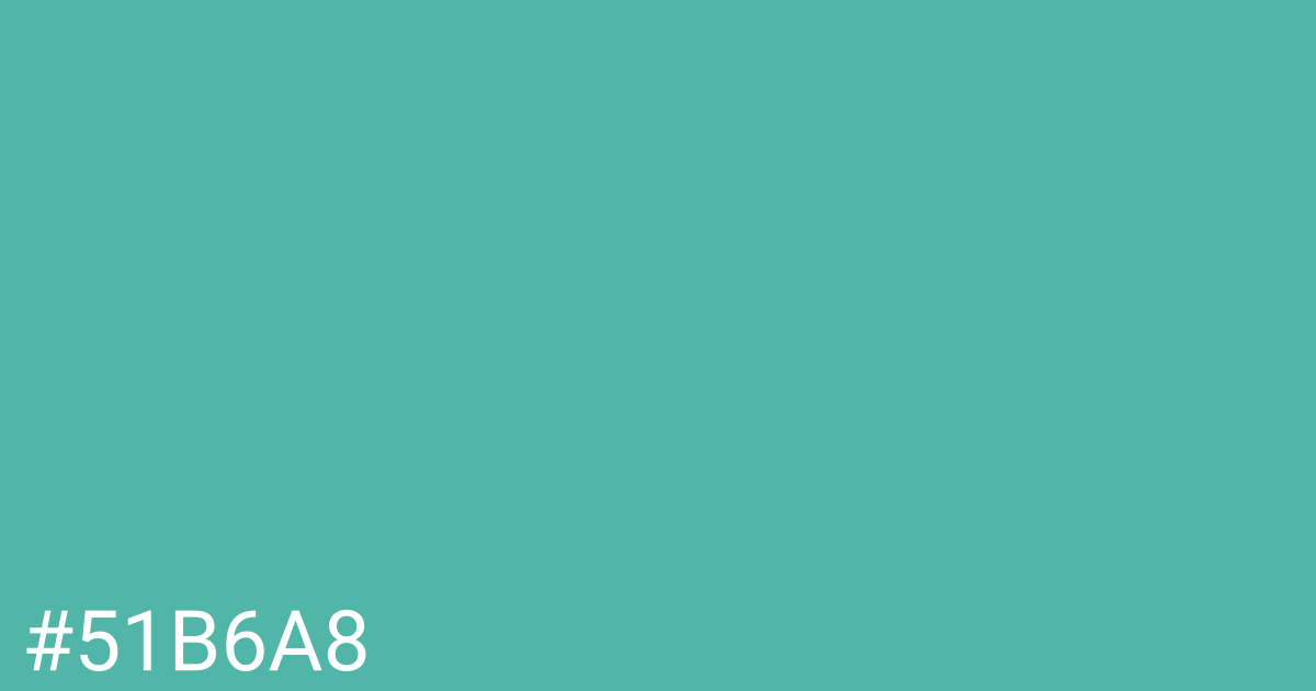 Hex color #51b6a8 graphic