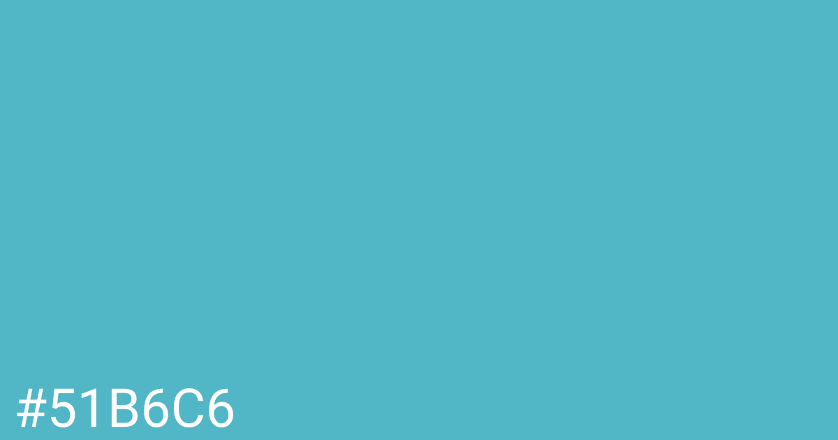 Hex color #51b6c6 graphic