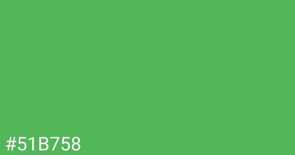 Hex color #51b758 graphic