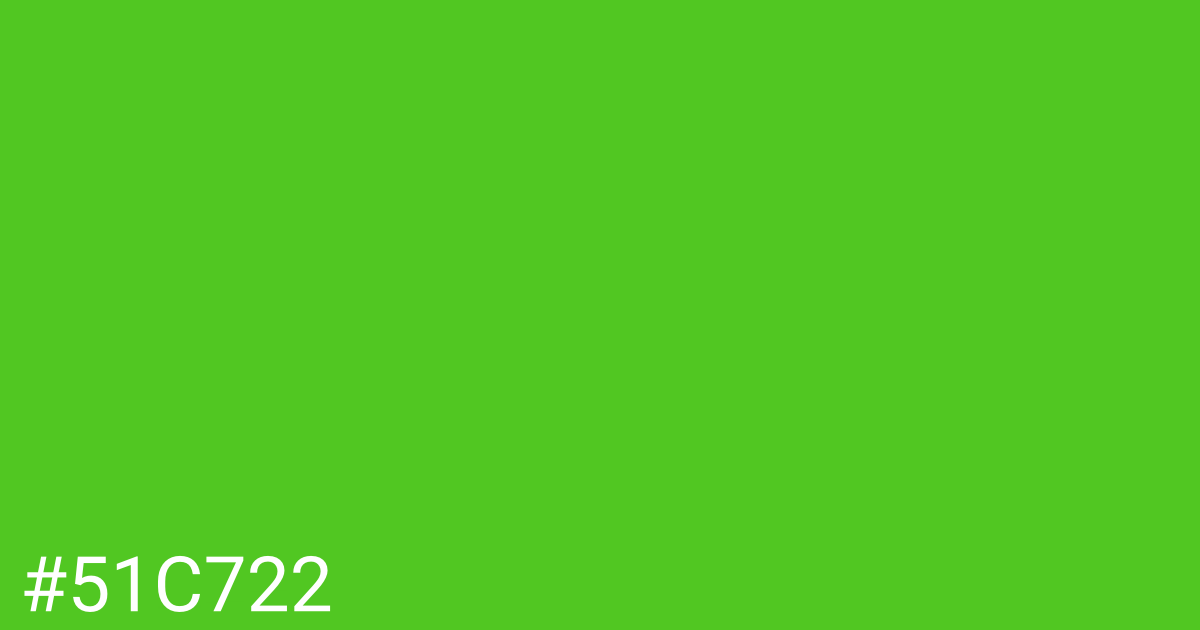 Hex color #51c722 graphic