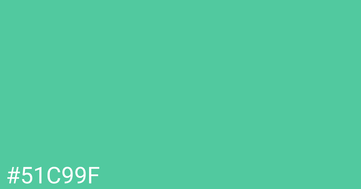 Hex color #51c99f graphic