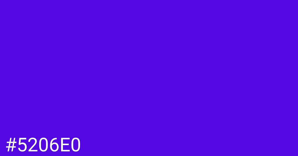 Hex color #5206e0 graphic