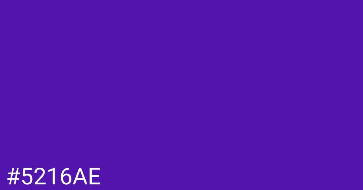 Hex color #5216ae graphic