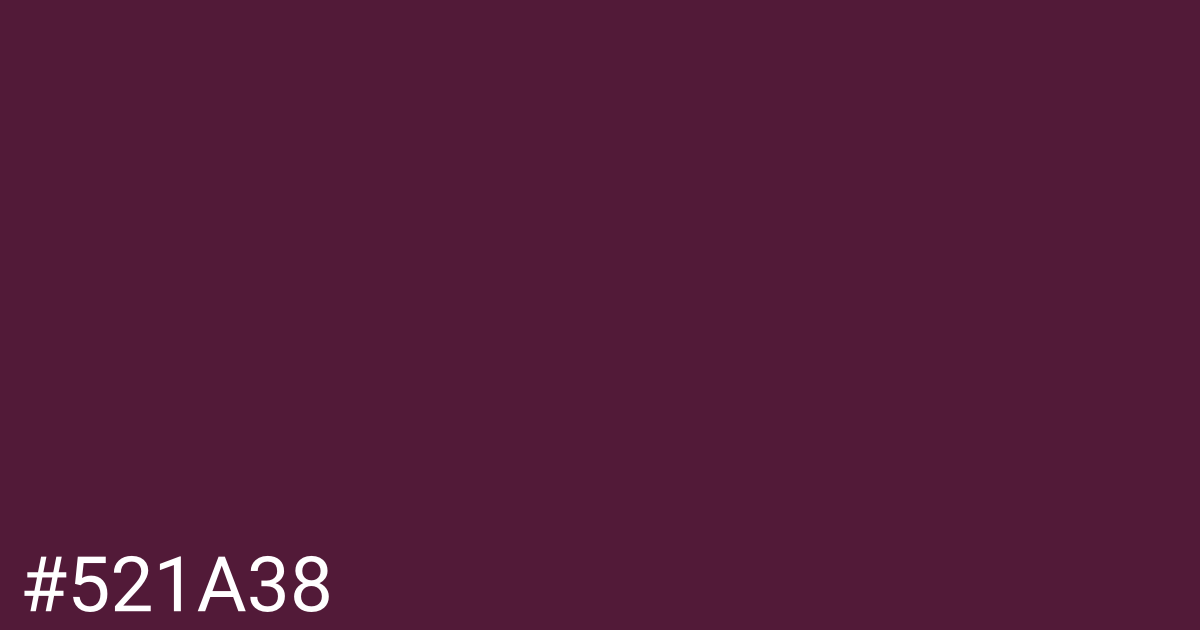 Hex color #521a38 graphic