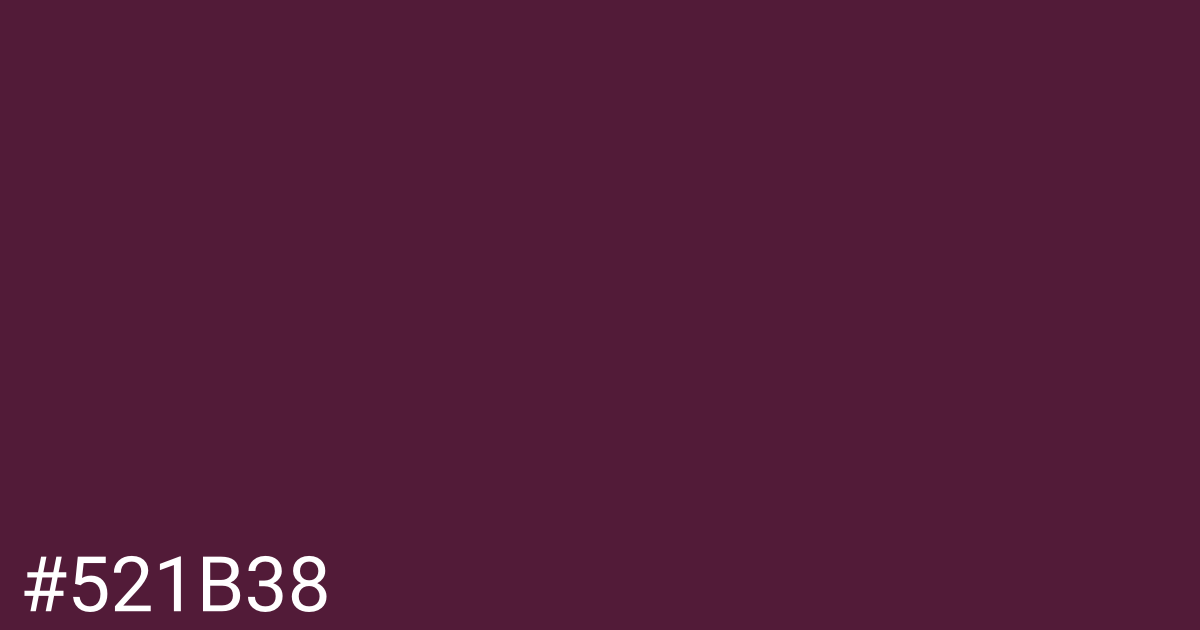 Hex color #521b38 graphic