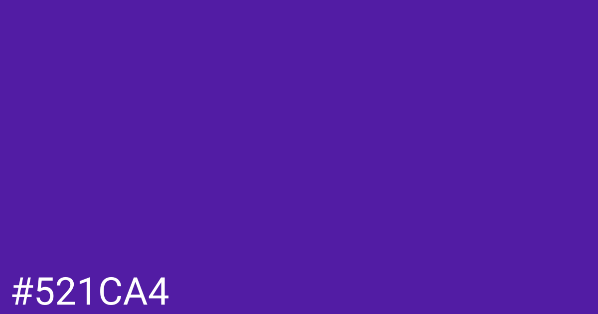 Hex color #521ca4 graphic