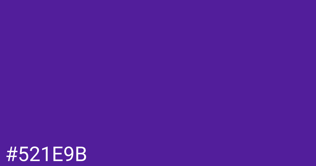 Hex color #521e9b graphic