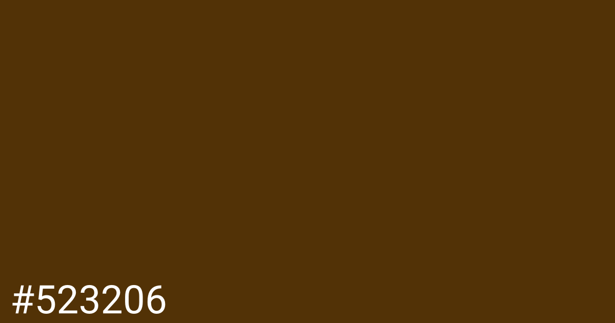 Hex color #523206 graphic
