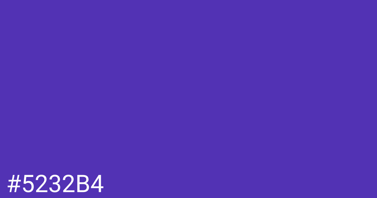 Hex color #5232b4 graphic