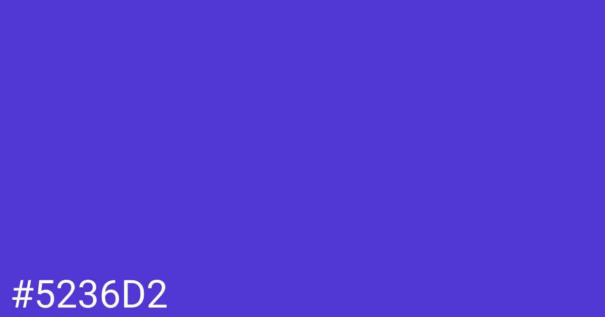 Hex color #5236d2 graphic