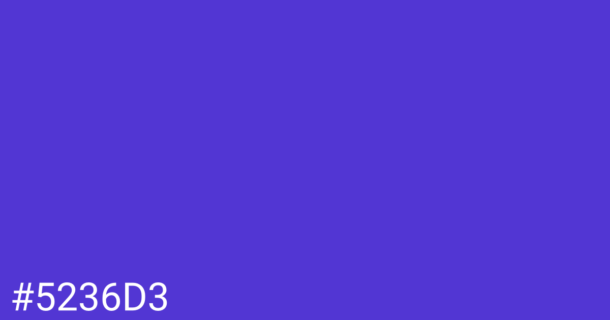 Hex color #5236d3 graphic