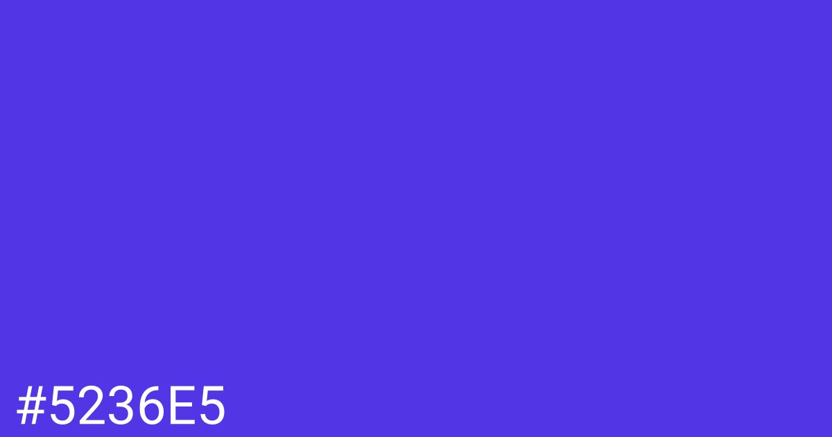 Hex color #5236e5 graphic