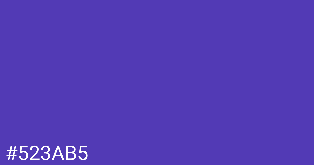 Hex color #523ab5 graphic