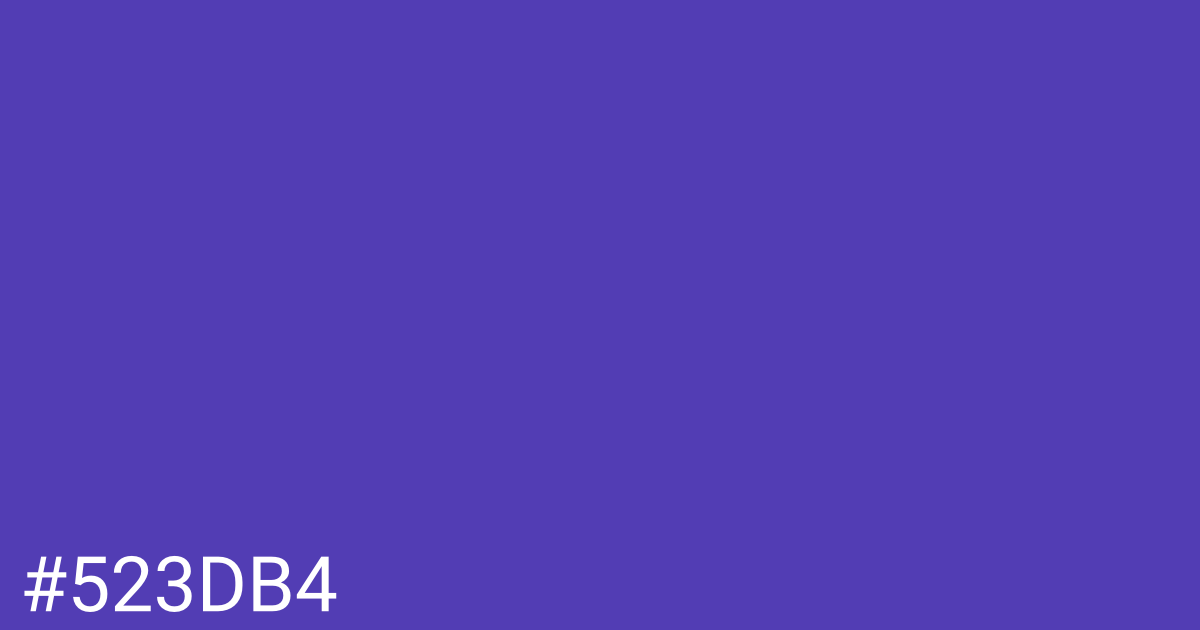 Hex color #523db4 graphic