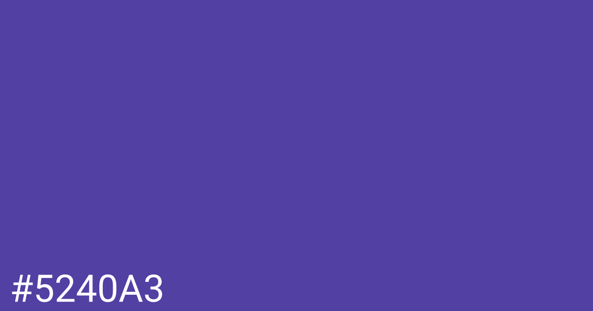 Hex color #5240a3 graphic