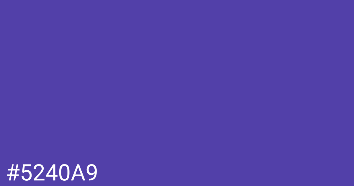 Hex color #5240a9 graphic