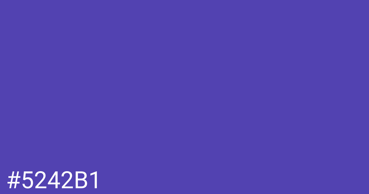 Hex color #5242b1 graphic