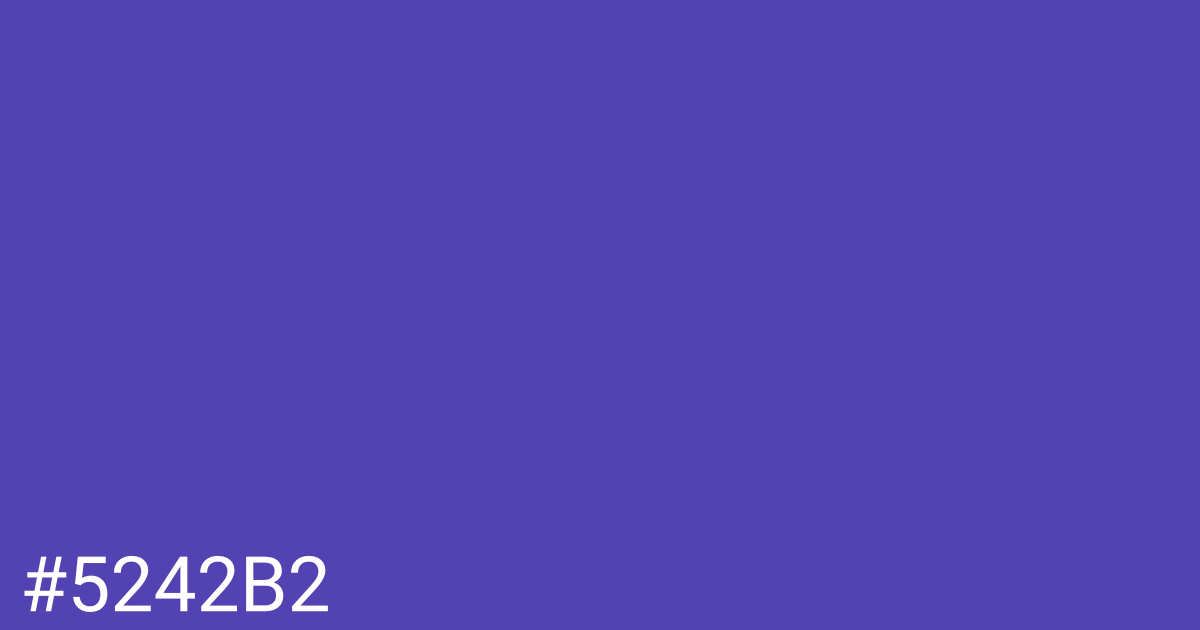 Hex color #5242b2 graphic