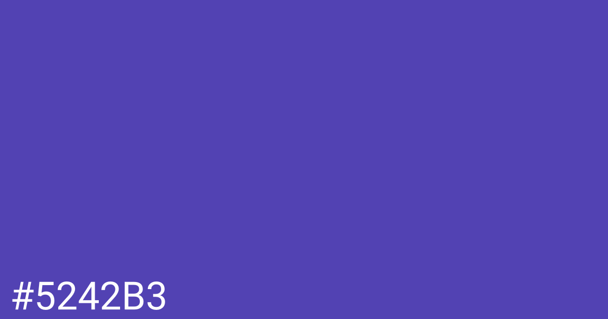 Hex color #5242b3 graphic