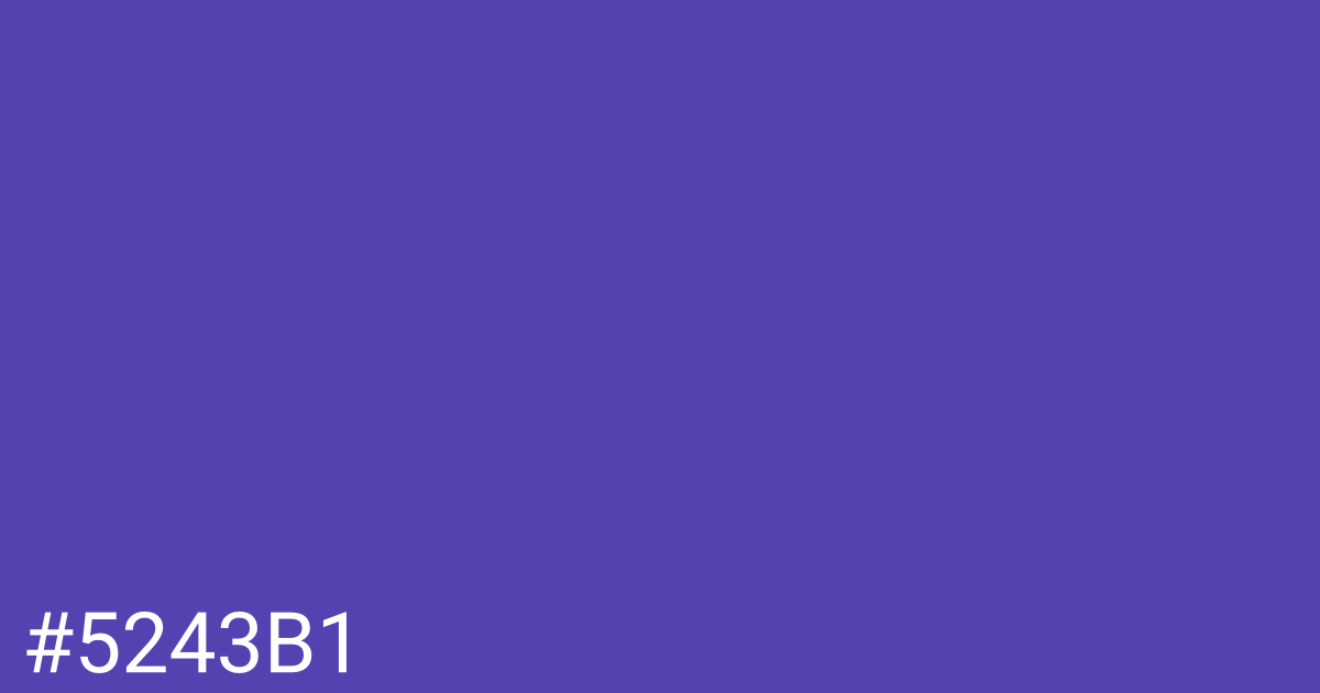 Hex color #5243b1 graphic