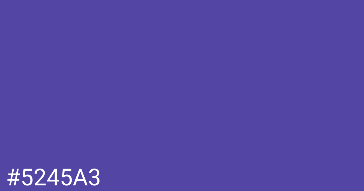 Hex color #5245a3 graphic