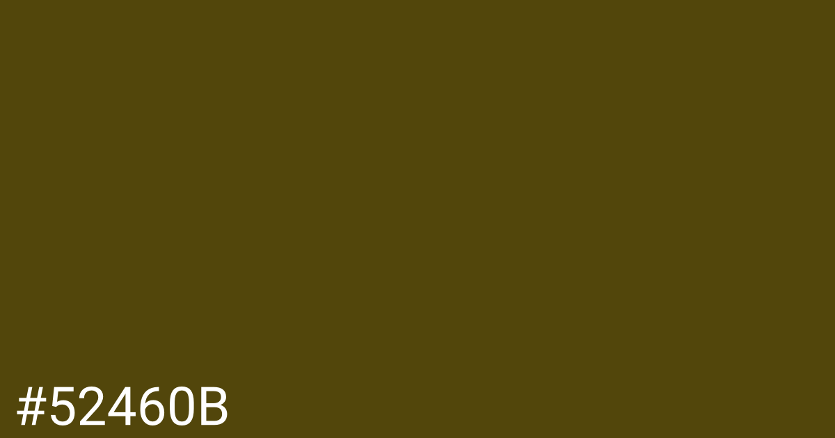 Hex color #52460b graphic