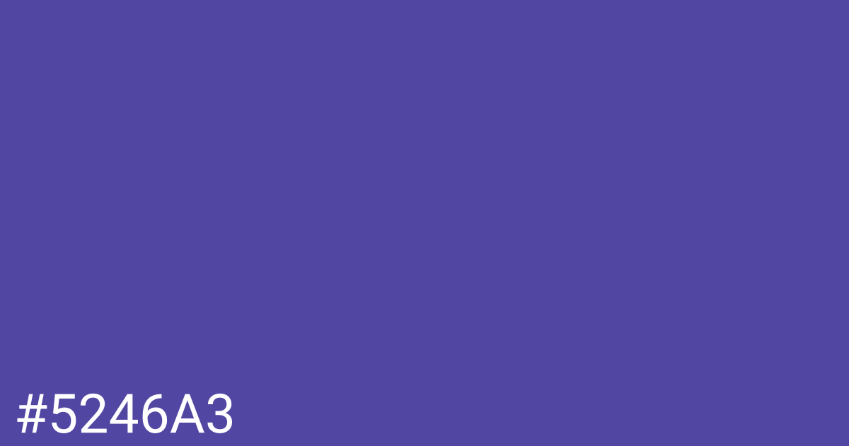 Hex color #5246a3 graphic