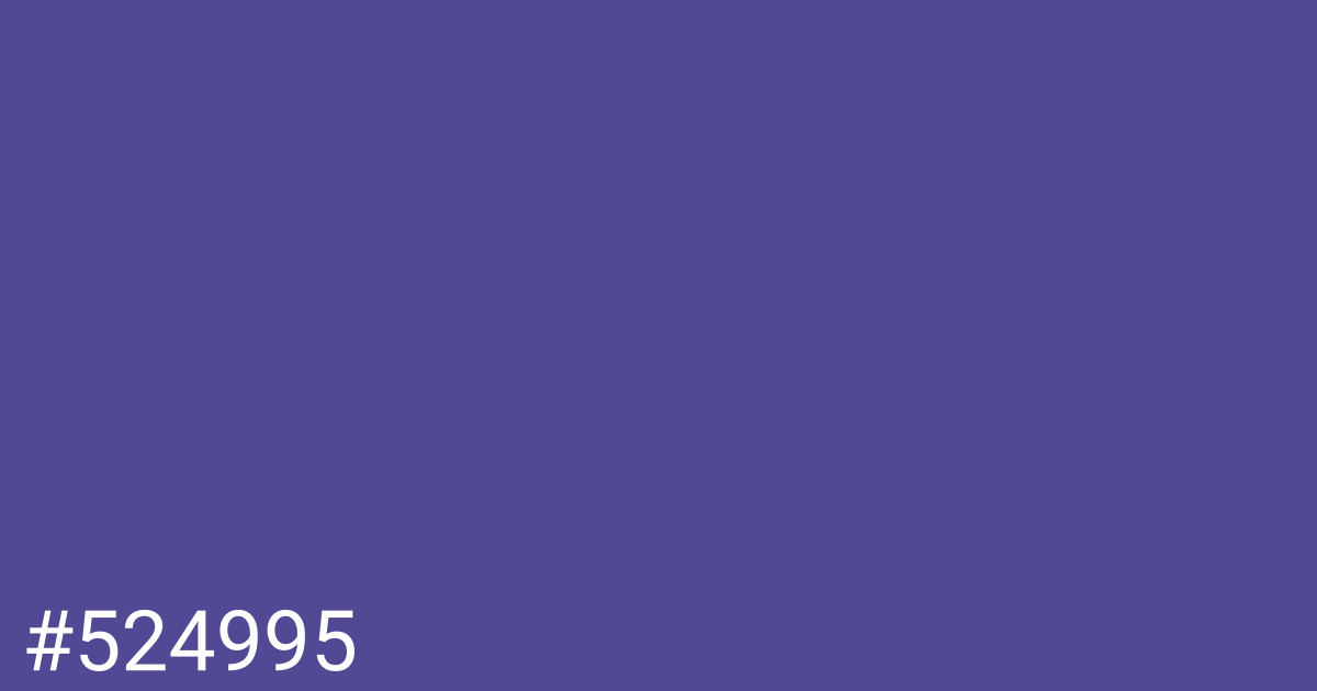 Hex color #524995 graphic