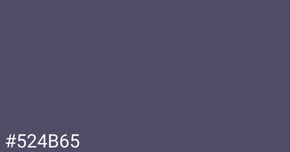 Hex color #524b65 graphic