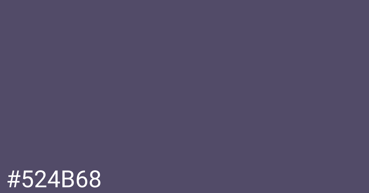 Hex color #524b68 graphic