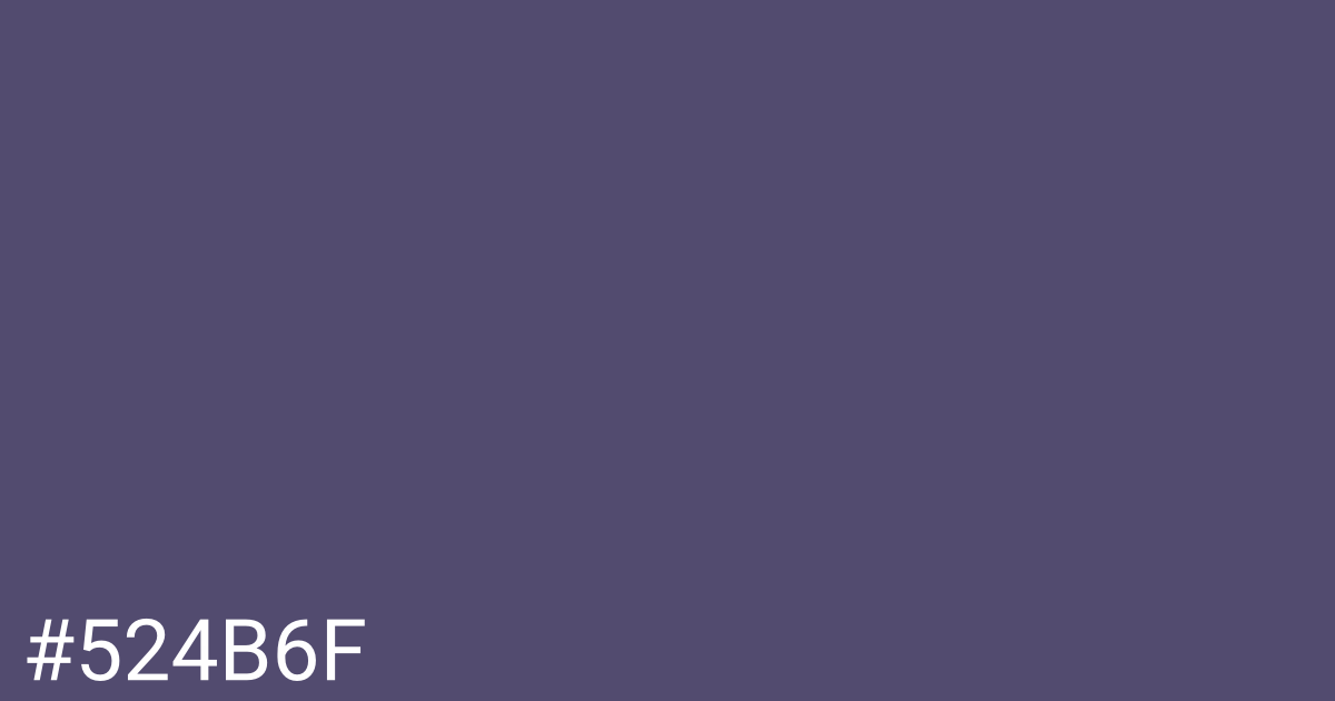 Hex color #524b6f graphic