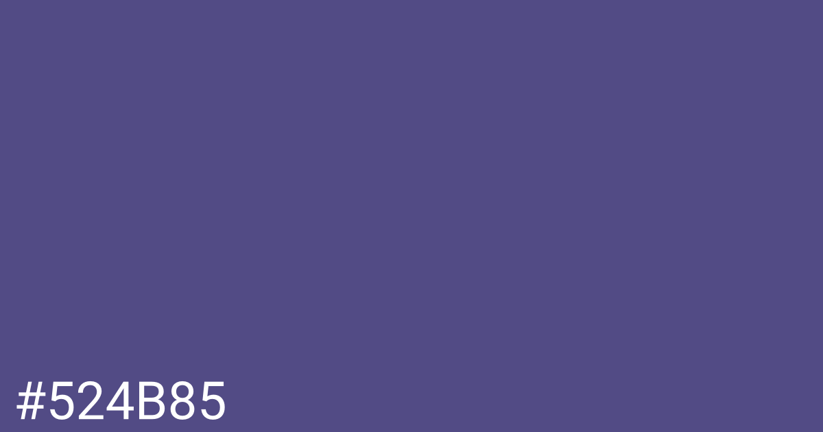 Hex color #524b85 graphic