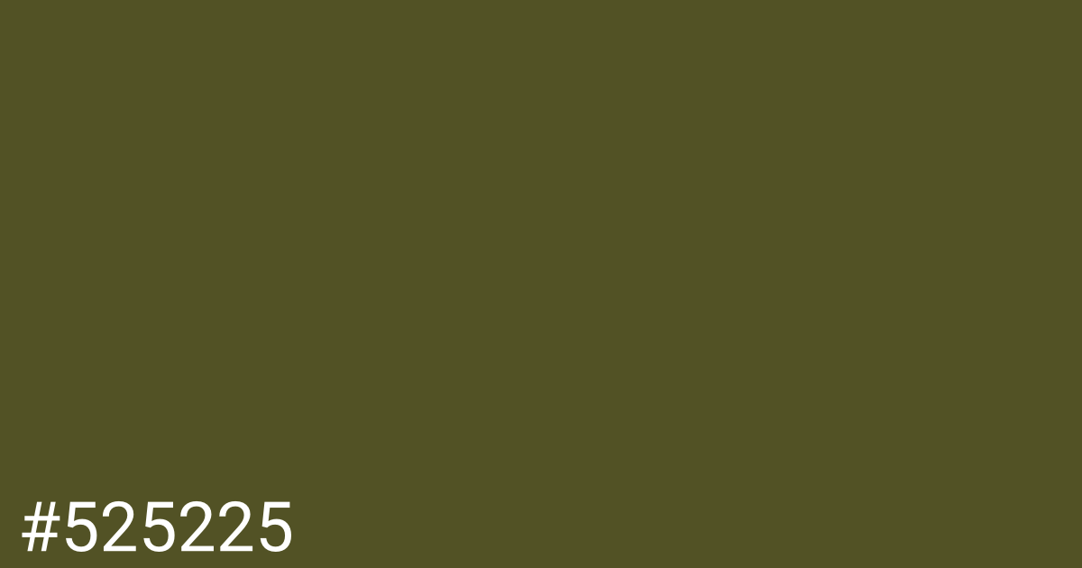 Hex color #525225 graphic