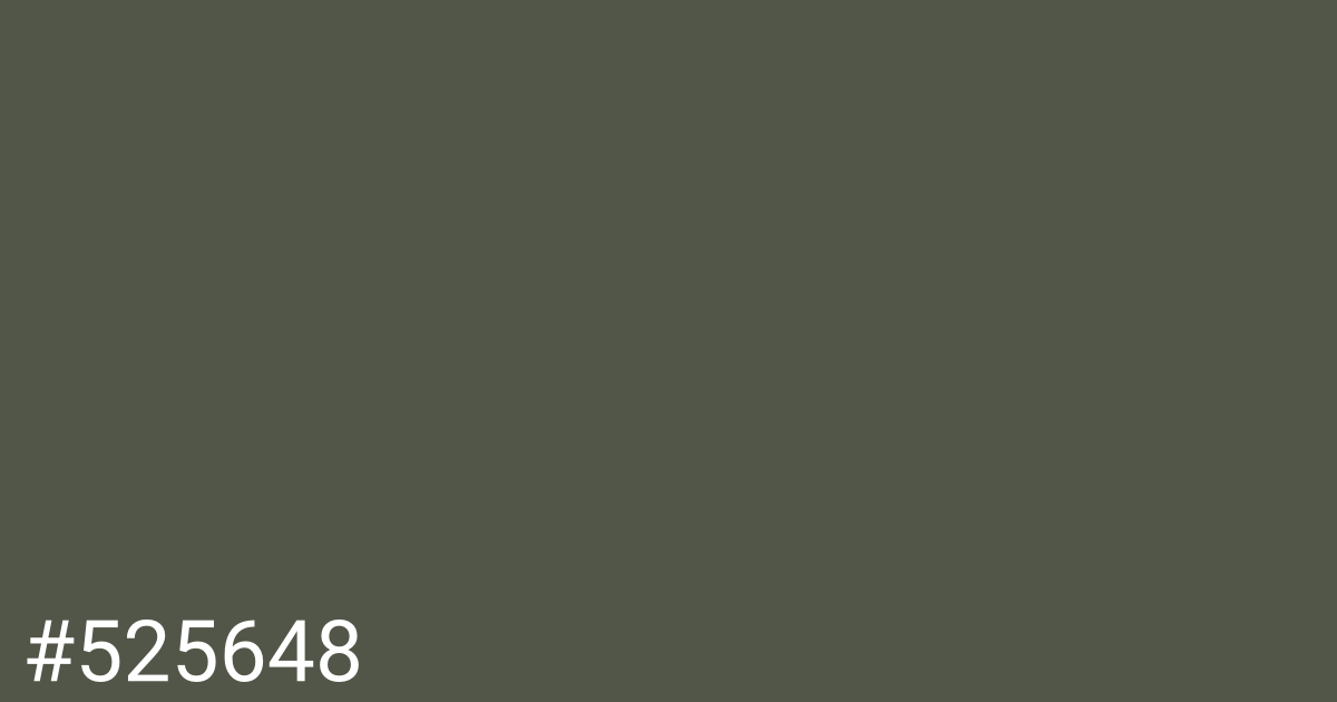 Hex color #525648 graphic