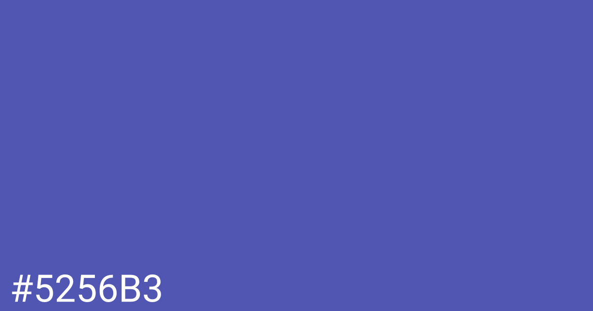 Hex color #5256b3 graphic