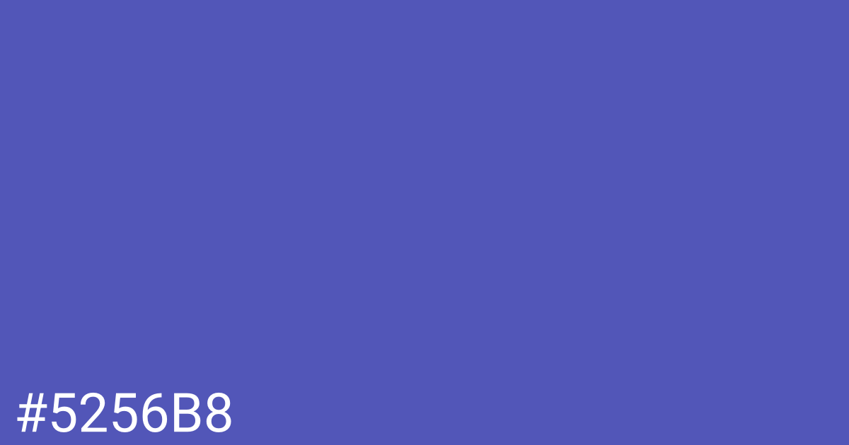 Hex color #5256b8 graphic