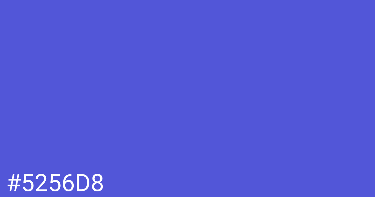 Hex color #5256d8 graphic