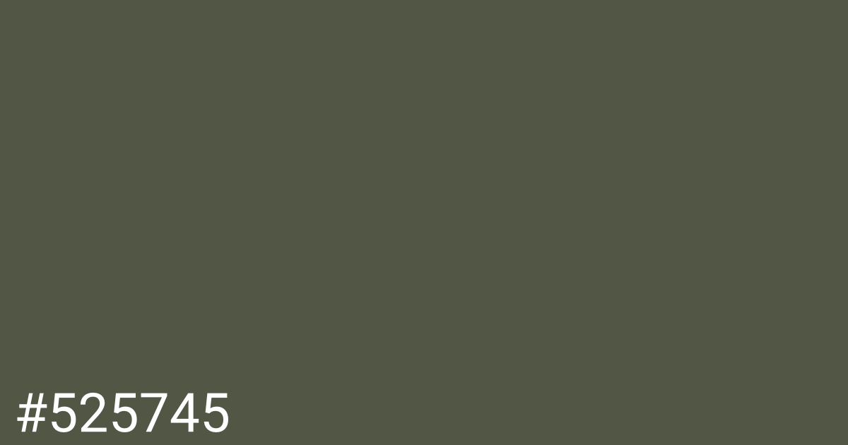 Hex color #525745 graphic