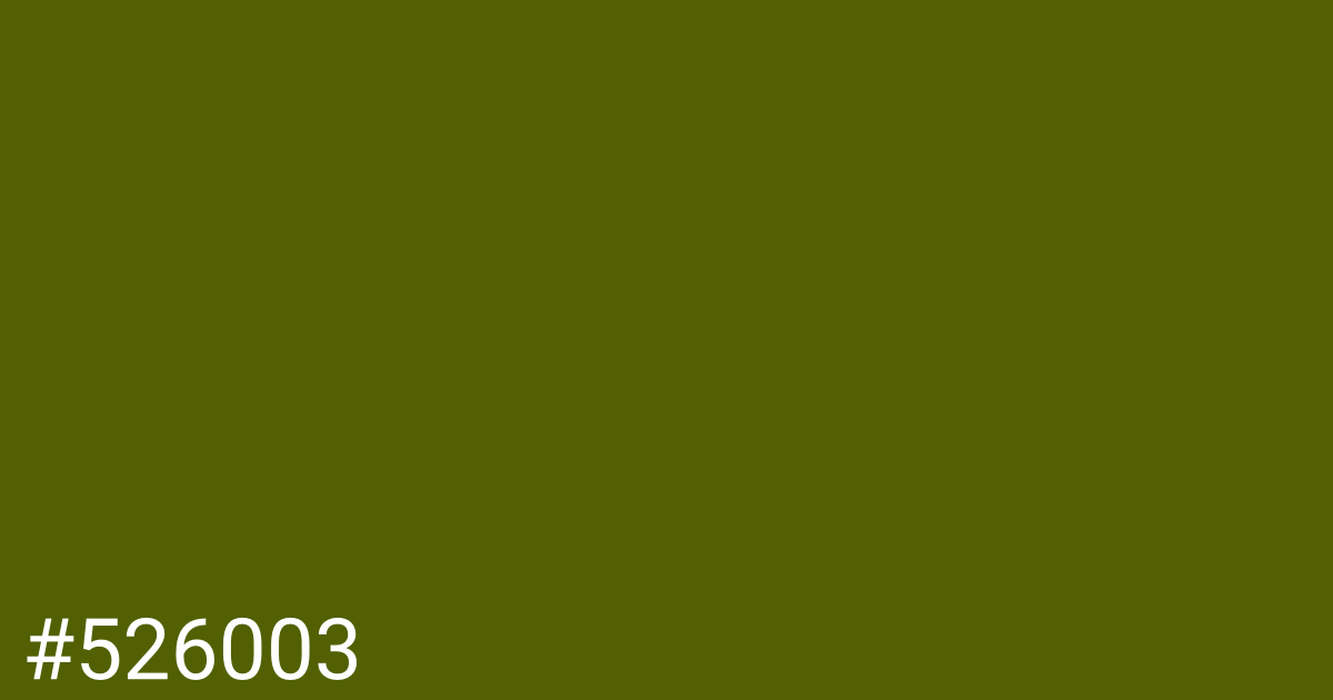 Hex color #526003 graphic