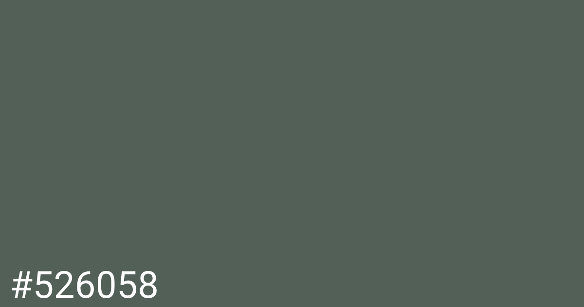 Hex color #526058 graphic