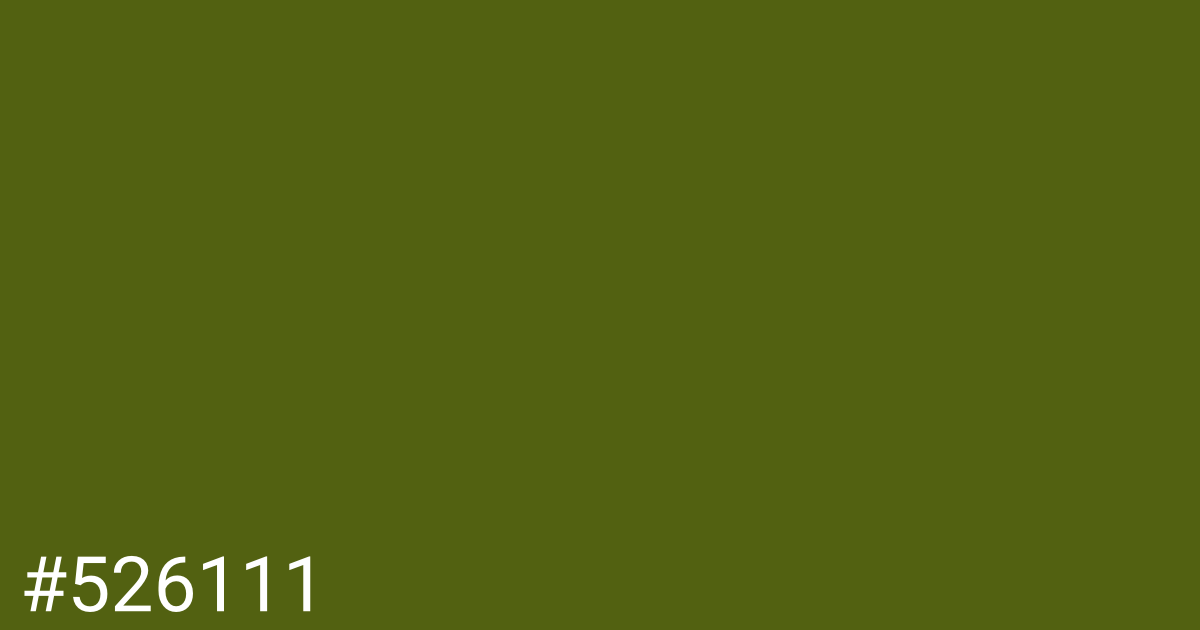 Hex color #526111 graphic