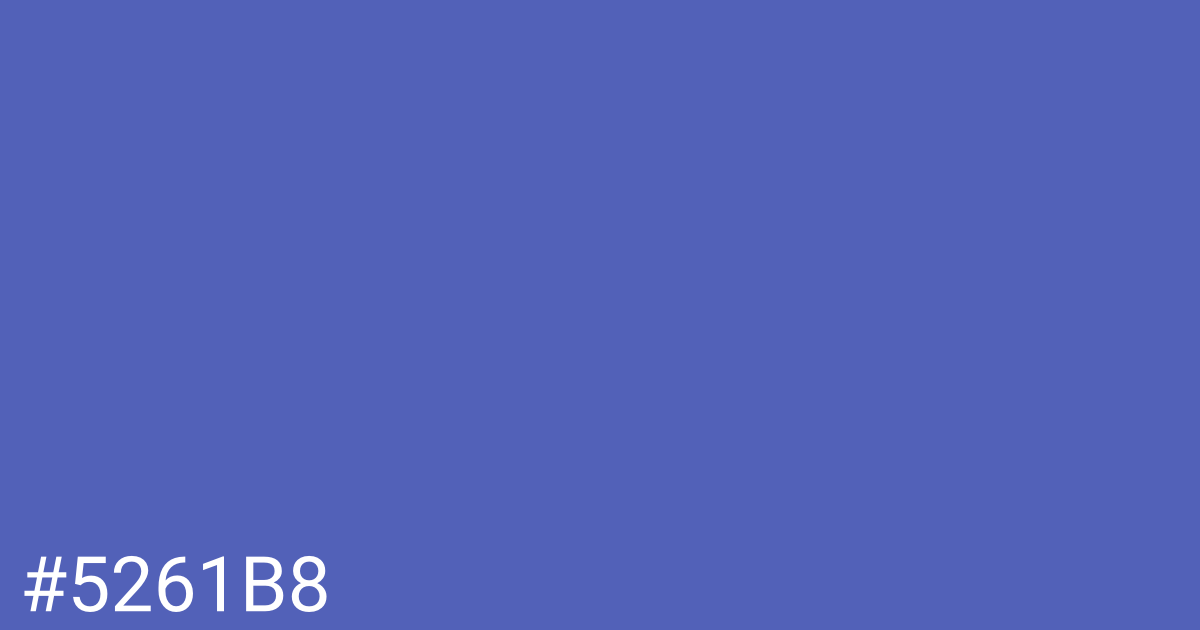 Hex color #5261b8 graphic