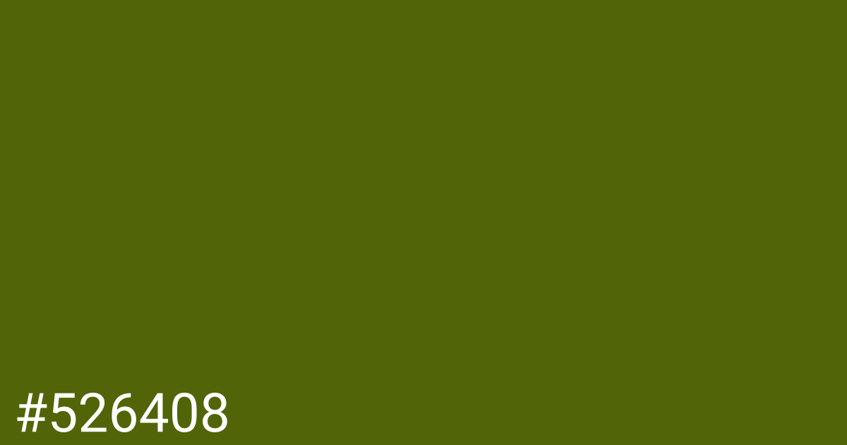 Hex color #526408 graphic