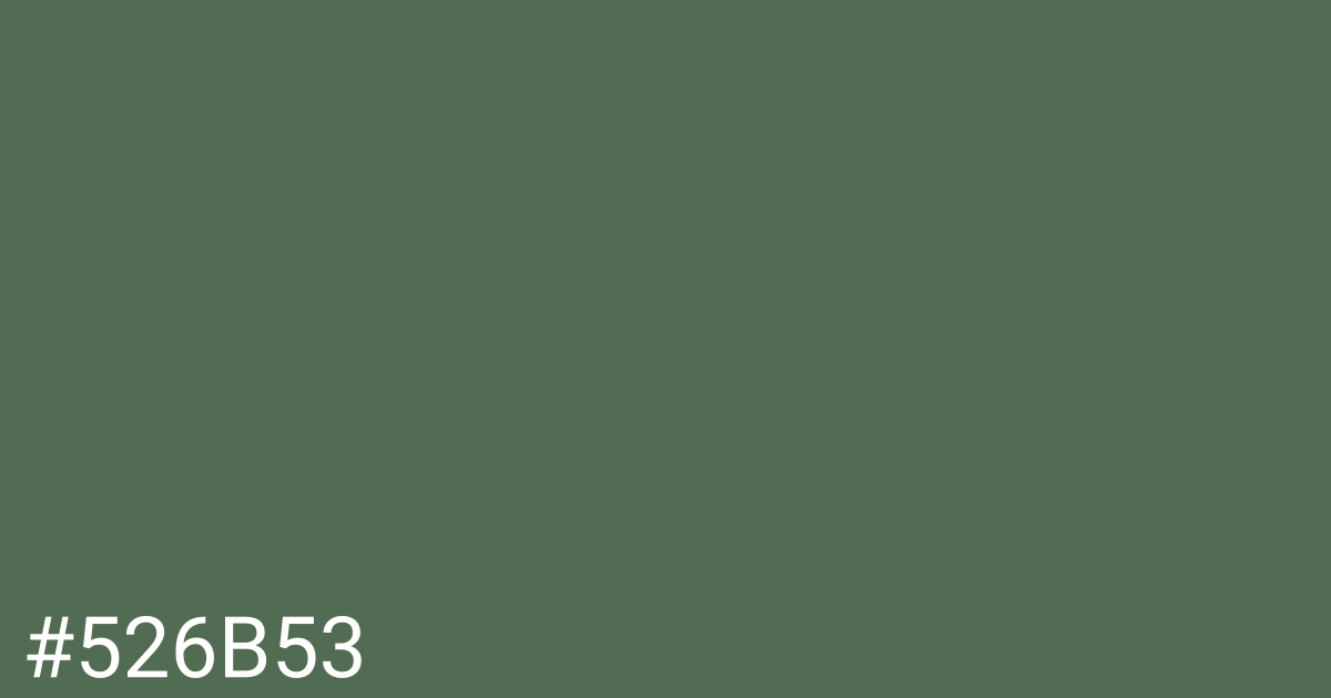 Hex color #526b53 graphic