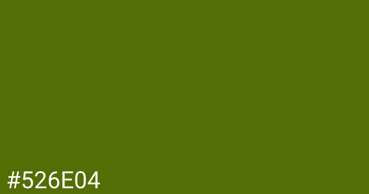 Hex color #526e04 graphic