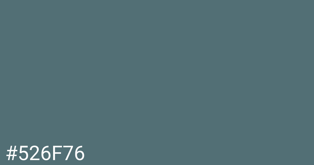 Hex color #526f76 graphic