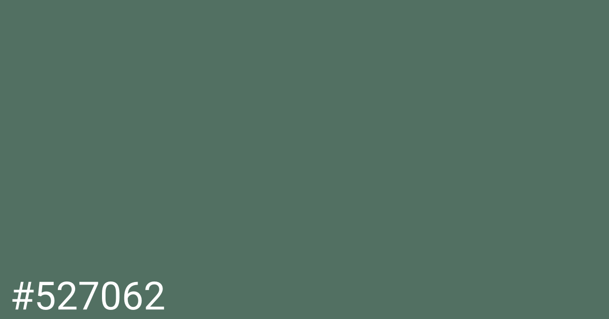 Hex color #527062 graphic